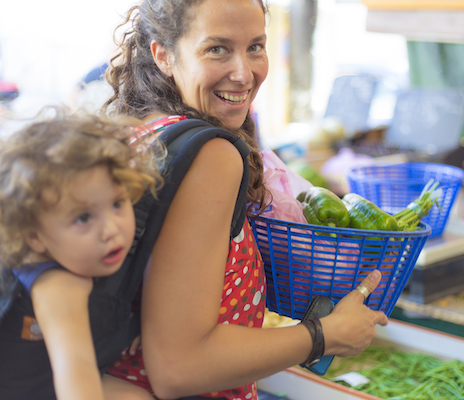 Have fun at the farmers market.